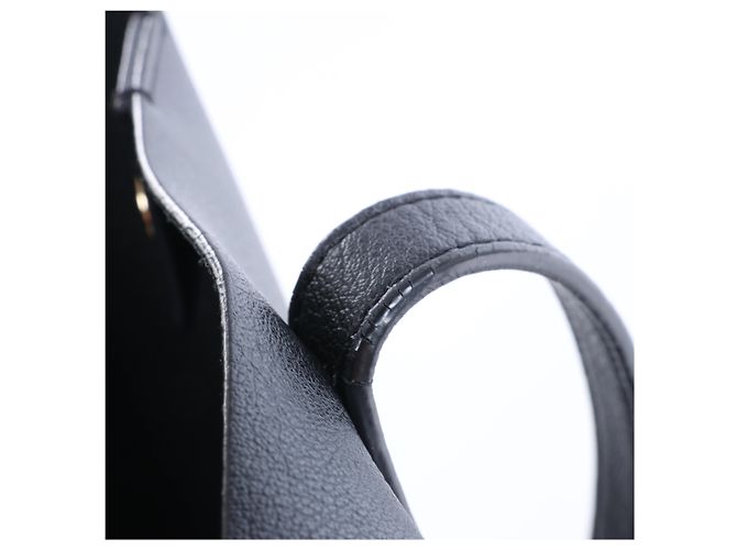 Autre Marque Saint Laurent Paris Sac Shopping Leather Tote bag in Black Nero - vista 11