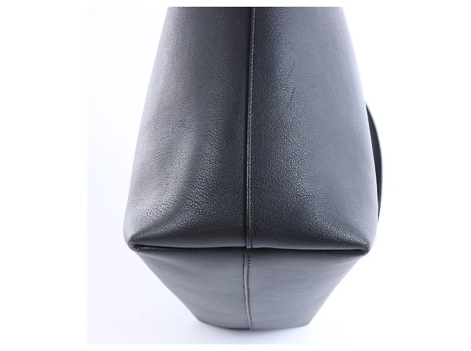 Autre Marque Saint Laurent Paris Sac Shopping Leather Tote bag in Black Nero - vista 8