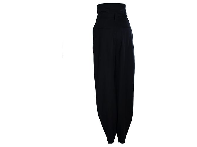 IRO, Folardi Hose mit hoher Taille und Gürtel in Schwarz - Ansicht 3