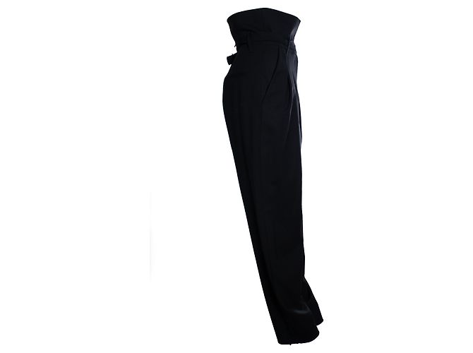 IRO, Folardi Hose mit hoher Taille und Gürtel in Schwarz - Ansicht 4