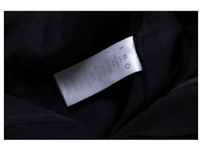 IRO, Folardi Hose mit hoher Taille und Gürtel in Schwarz - Ansicht 5