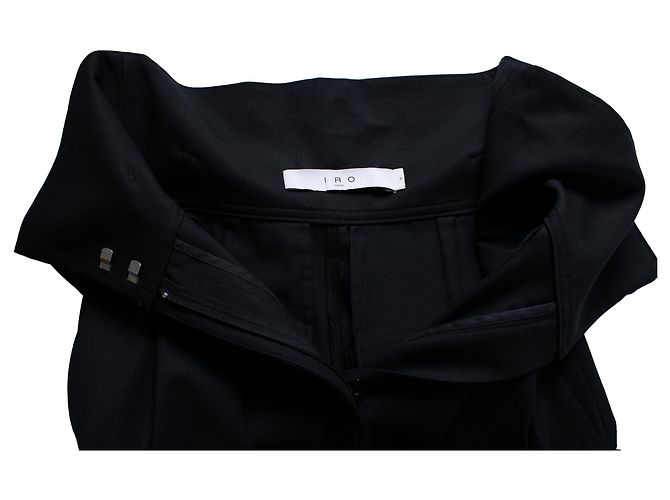 IRO, Folardi Hose mit hoher Taille und Gürtel in Schwarz - Ansicht 6
