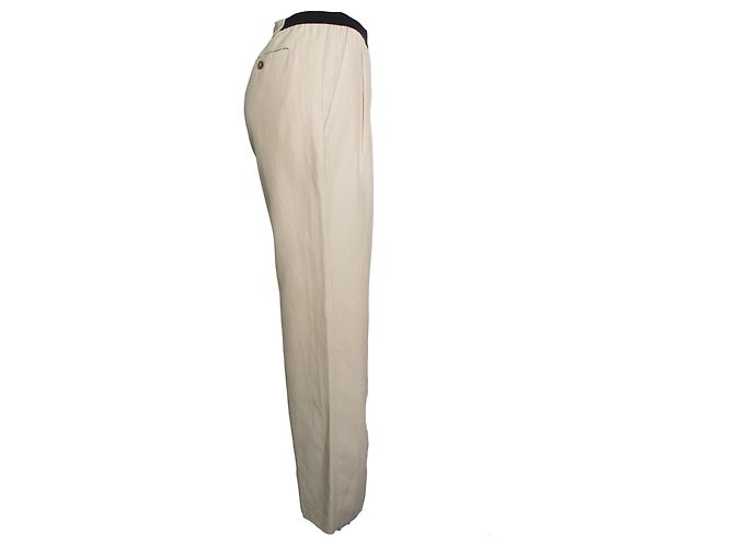 Autre Marque Loulou Studio, pantalones Takaroa beige - vista 4
