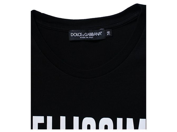 Dolce & Gabbana Dolce Gabbana, cropped tank top bellissima Negro - vista 7
