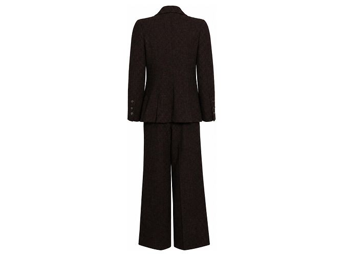 Chanel, tailleur in tweed marrone FW1997 di Karl Lagerfeld - vista 4