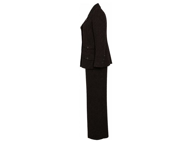 Chanel, tailleur in tweed marrone FW1997 di Karl Lagerfeld - vista 5