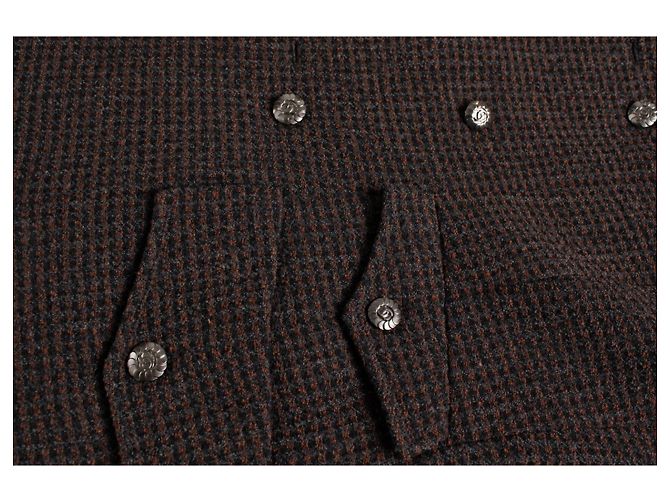 Chanel, tailleur in tweed marrone FW1997 di Karl Lagerfeld - vista 8