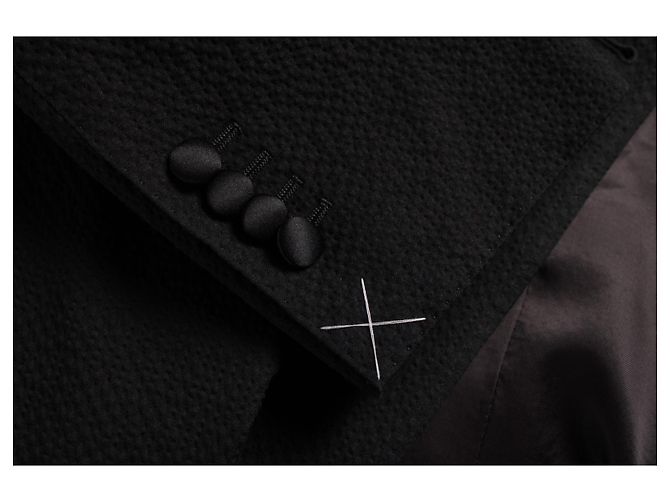 Autre Marque Suitsupply, esmoquin Havana seersucker negro - vista 10