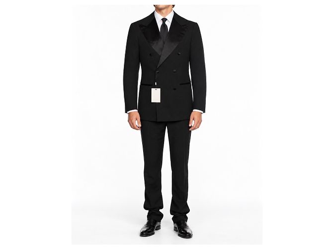 Autre Marque Suitsupply, esmoquin Havana seersucker negro - vista 2