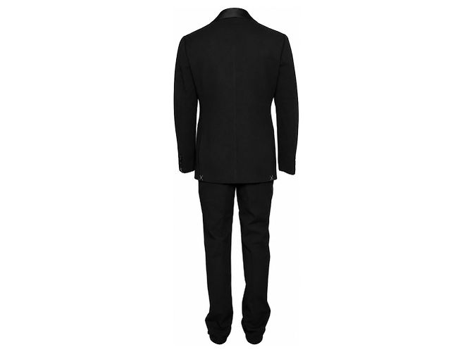 Autre Marque Suitsupply, esmoquin Havana seersucker negro - vista 4