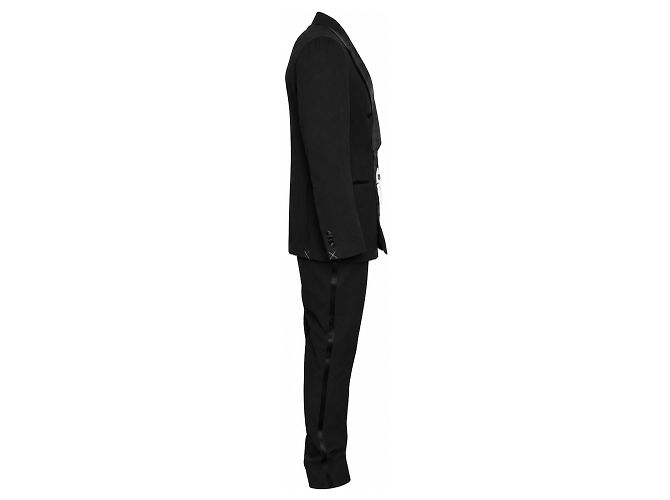 Autre Marque Suitsupply, esmoquin Havana seersucker negro - vista 5