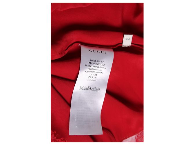Gucci, vestido de encaje rojo GG Roja - vista 10