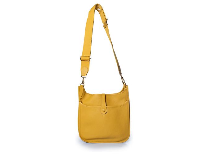 Hermès, borsa a tracolla Evelyne III in giallo - vista 2