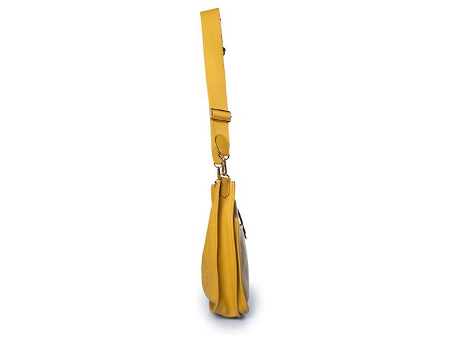 Hermès, borsa a tracolla Evelyne III in giallo - vista 4