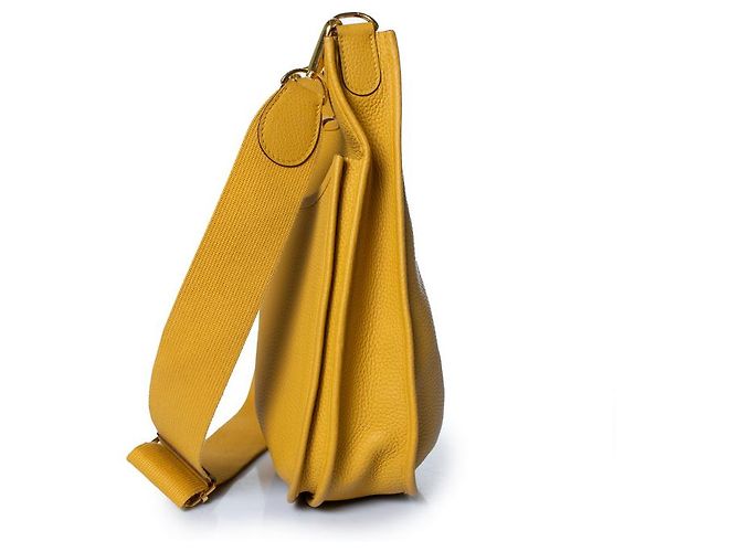 Hermès, borsa a tracolla Evelyne III in giallo - vista 5