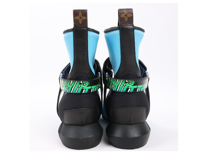Botín Louis Vuitton Neoprene Deep Sea en azul, talla 39 EU - vista 12