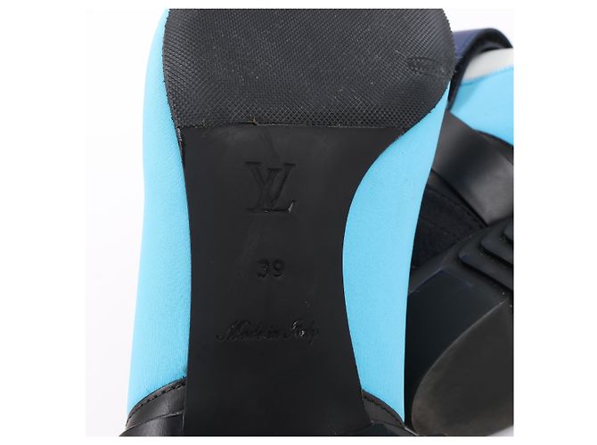 Botín Louis Vuitton Neoprene Deep Sea en azul, talla 39 EU - vista 15