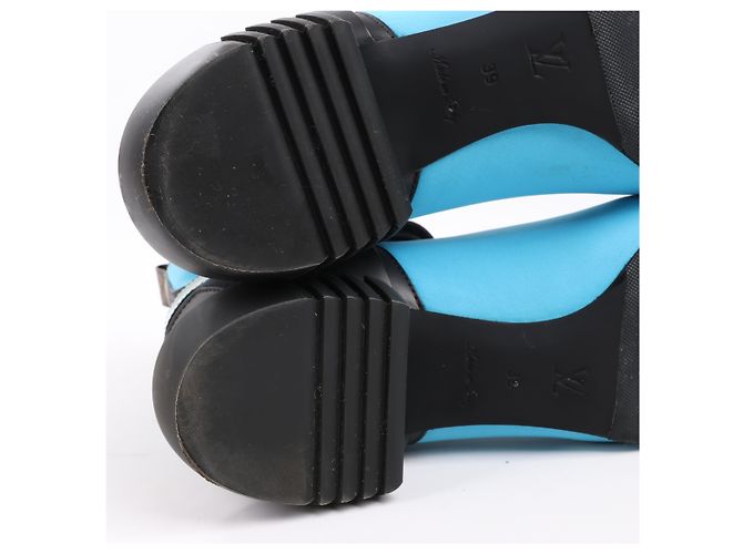 Botín Louis Vuitton Neoprene Deep Sea en azul, talla 39 EU - vista 16