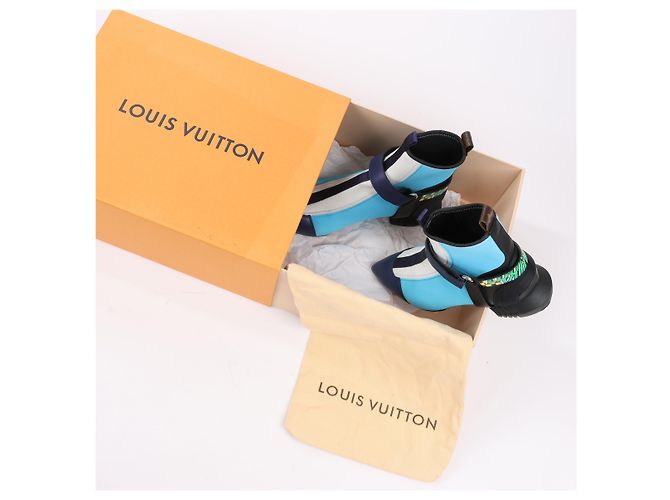 Botín Louis Vuitton Neoprene Deep Sea en azul, talla 39 EU - vista 18