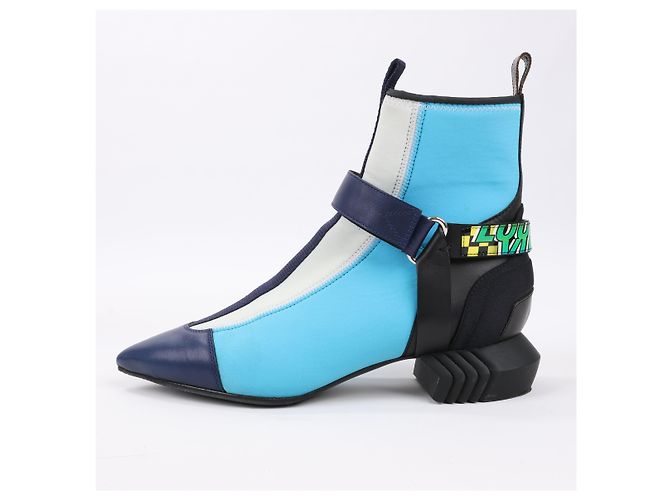 Botín Louis Vuitton Neoprene Deep Sea en azul, talla 39 EU - vista 3