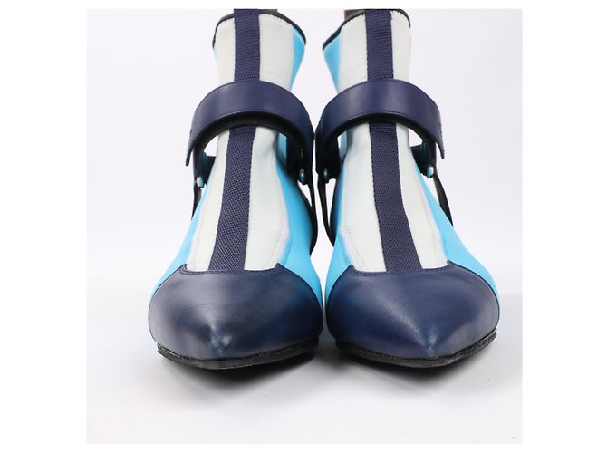 Botín Louis Vuitton Neoprene Deep Sea en azul, talla 39 EU - vista 4