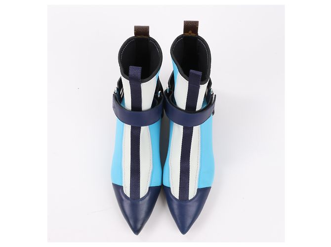 Botín Louis Vuitton Neoprene Deep Sea en azul, talla 39 EU - vista 5