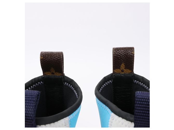 Botín Louis Vuitton Neoprene Deep Sea en azul, talla 39 EU - vista 6
