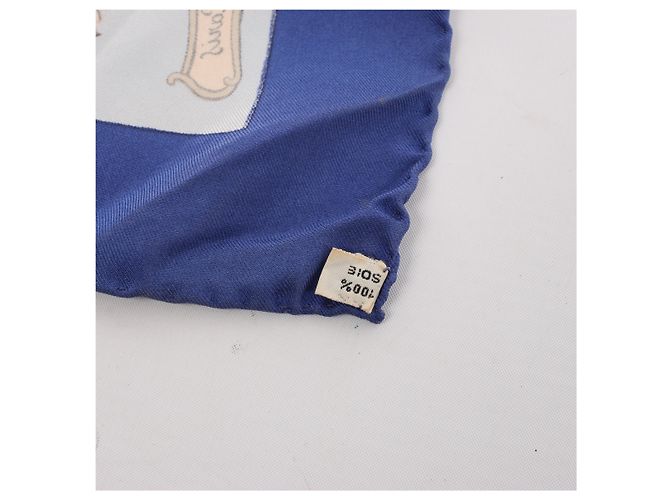 Garden Hermès Carré 90 "Les Jardiniers du Roy" Foulard di seta Blu - vista 14