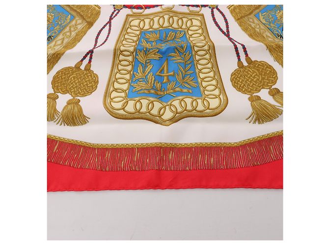 Hermès Carré 90 "Paste et Cavalerie" Seidentuch in Rot - Ansicht 6