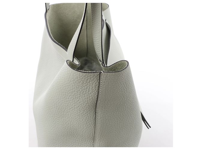 Hermès Cabasellier 46 Taurillon Clemence Schultertasche in Gray Gris Neve B: 2023 Grau - Ansicht 4