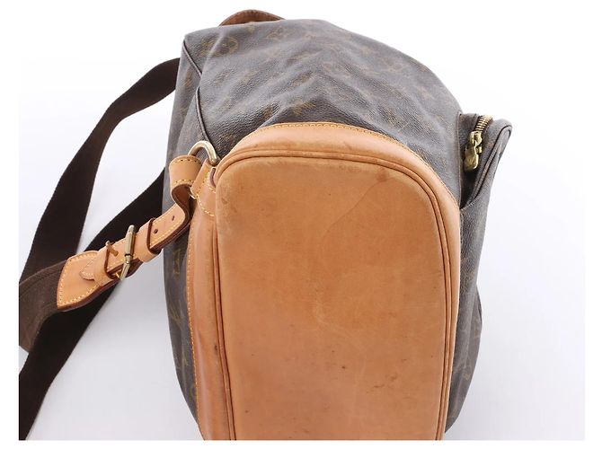 Zaino vintage Louis Vuitton Montsouris GM Monogram Canvas in marrone M51135 - vista 10