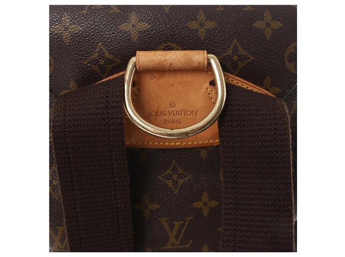 Zaino vintage Louis Vuitton Montsouris GM Monogram Canvas in marrone M51135 - vista 6