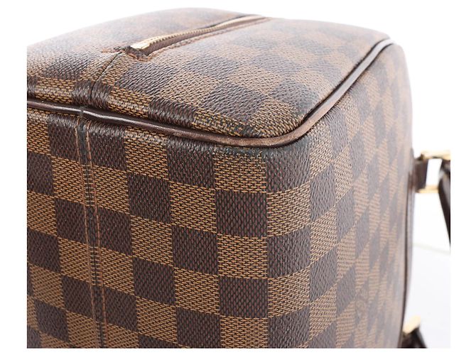 Borsa Louis Vuitton Nolita Damier Ebene in marrone N41455 Rosso - vista 11