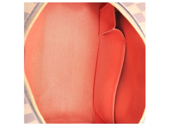 Borsa Louis Vuitton Nolita Damier Ebene in marrone N41455 Rosso - vista 13