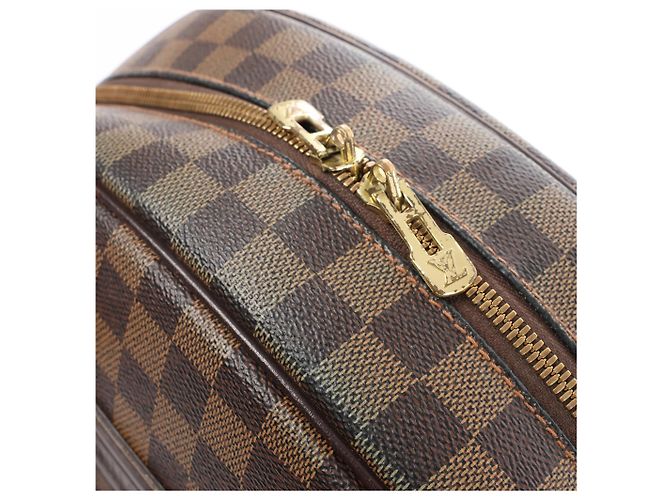 Borsa Louis Vuitton Nolita Damier Ebene in marrone N41455 Rosso - vista 14