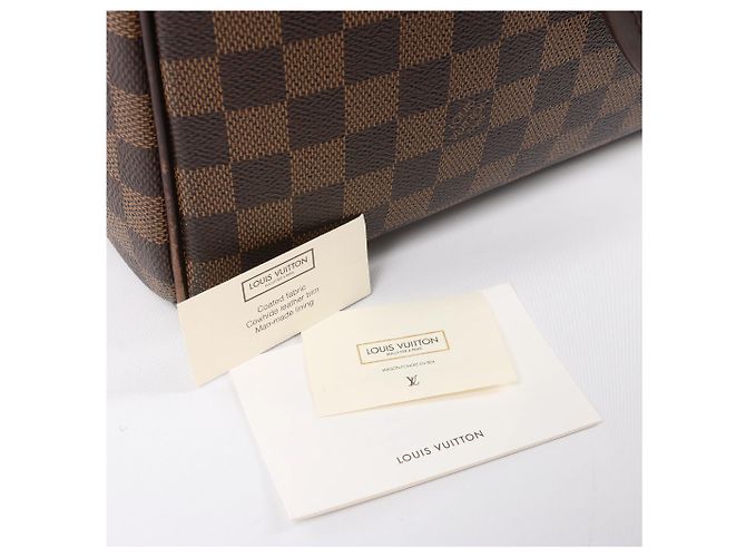 Borsa Louis Vuitton Nolita Damier Ebene in marrone N41455 Rosso - vista 15