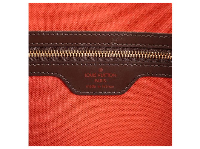 Borsa Louis Vuitton Nolita Damier Ebene in marrone N41455 Rosso - vista 18