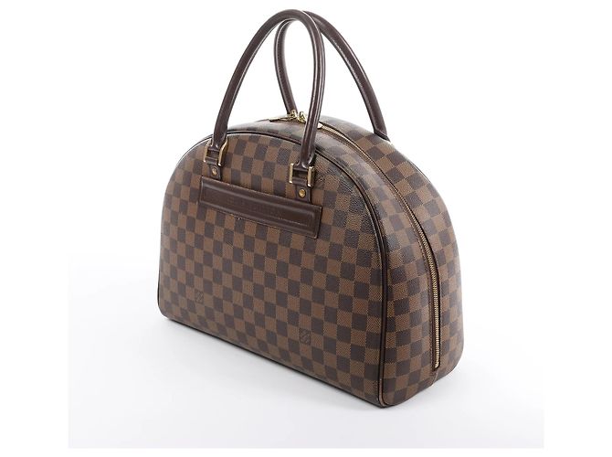 Borsa Louis Vuitton Nolita Damier Ebene in marrone N41455 Rosso - vista 2