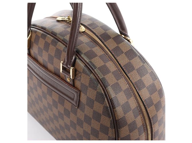 Borsa Louis Vuitton Nolita Damier Ebene in marrone N41455 Rosso - vista 4