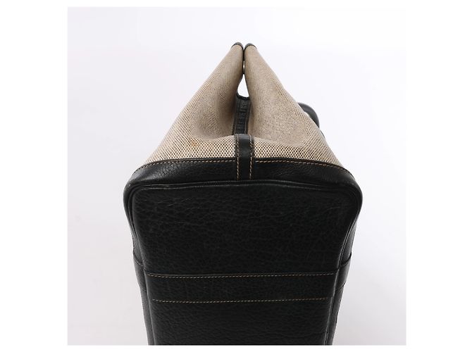 Borsa Hermès Garden Party 36 PM Toile Ash Buffle in Beige × Brown - vista 8