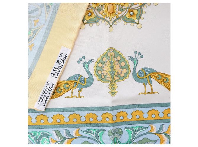 Hermès Carré 90 "CIELS BYZANTINS" Pañuelo de seda Amarillo - vista 15
