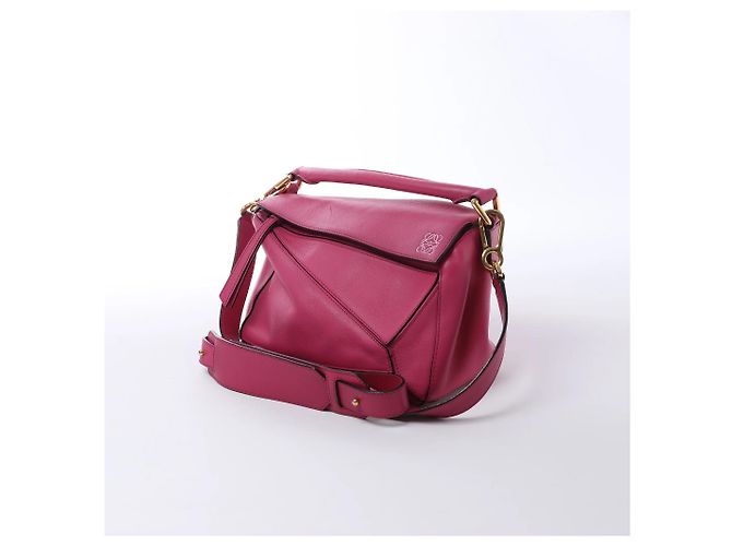 LOEWE Puzzle Small Leder 2Way Handtasche in Pink Beige - Ansicht 2