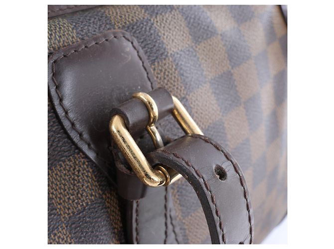 Borsa a tracolla Louis Vuitton Berkeley Damier Ebene in marrone N52000 Rosso - vista 11