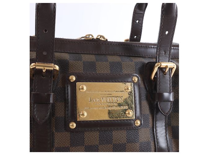 Borsa a tracolla Louis Vuitton Berkeley Damier Ebene in marrone N52000 Rosso - vista 6