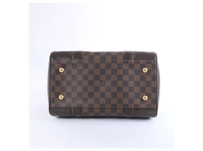 Borsa a tracolla Louis Vuitton Berkeley Damier Ebene in marrone N52000 Rosso - vista 7