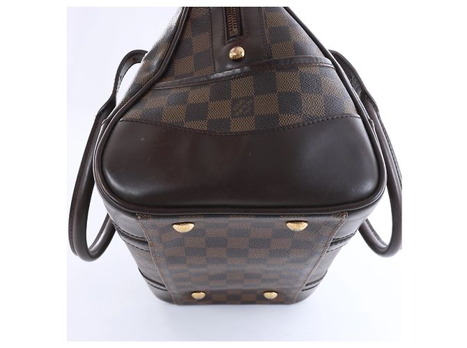 Borsa a tracolla Louis Vuitton Berkeley Damier Ebene in marrone N52000 Rosso - vista 8