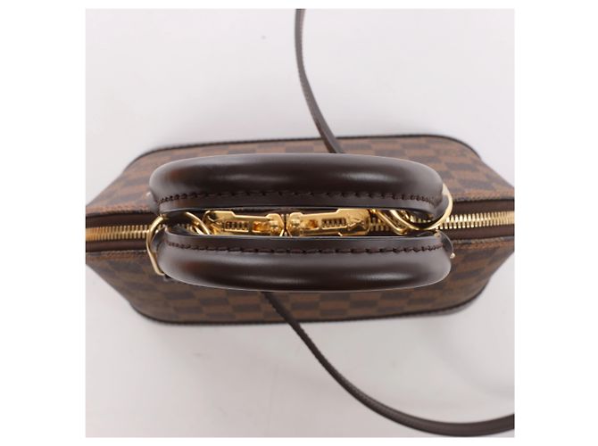 Louis Vuitton Alma BB Damier Ebene 2Way Handtasche in Braun Rot - Ansicht 6