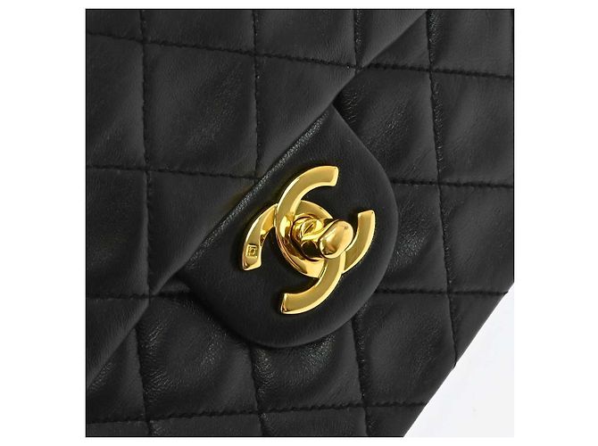 Chanel Vintage Square Classic Single Flap Quilted Lambskin Mini Schwarz - Ansicht 5