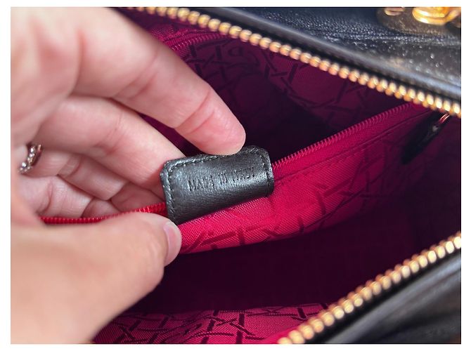 Christian Dior Borsa Lady Dior in pelle nera Nero - vista 18