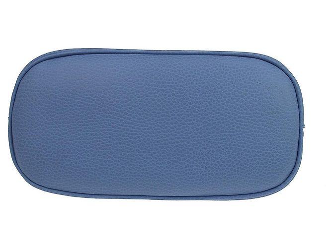 Gucci Interlocking Top Handle Leather Medium Bleu - vue 3